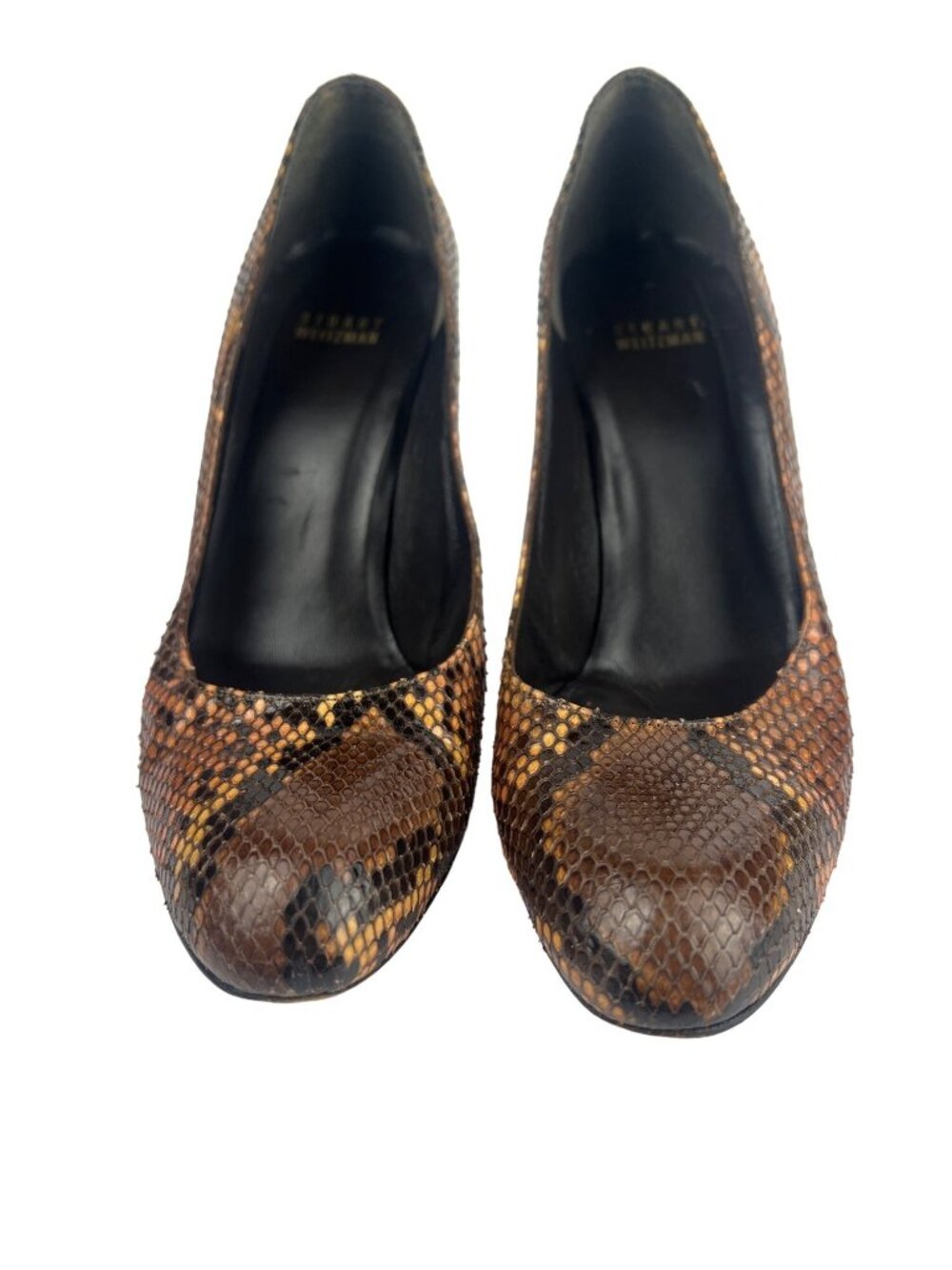 Stuart Weitzman Python Heels Size 9 - Picture 2 of 11